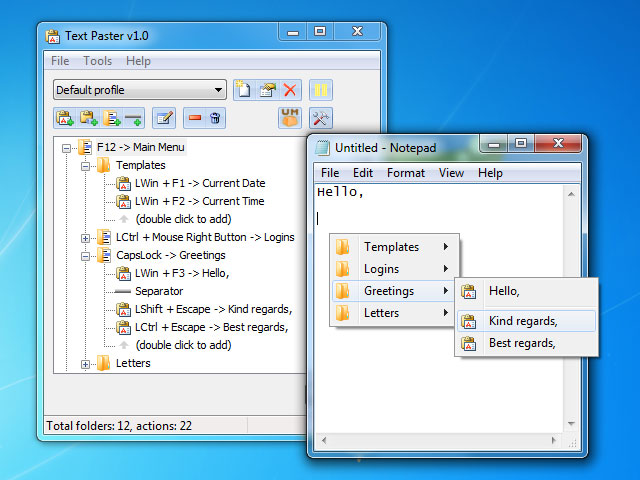 Windows 8 Text Paster full